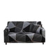 Anyhouz 3 Seater Sofa Cover Gray Triangular Geometric Style and Protection For Living Room Sofa Chair Elastic Stretchable Slipcover-Slipcovers-PEROZ Accessories