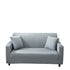 Anyhouz 3 Seater Sofa Cover Plain Ash Grey Style and Protection For Living Room Sofa Chair Elastic Stretchable Slipcover-Slipcovers-PEROZ Accessories