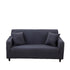 Anyhouz 3 Seater Sofa Cover Plain Dark Grey Style and Protection For Living Room Sofa Chair Elastic Stretchable Slipcover-Slipcovers-PEROZ Accessories
