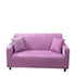 Anyhouz 3 Seater Sofa Cover Plain Light Purple Style and Protection For Living Room Sofa Chair Elastic Stretchable Slipcover-Slipcovers-PEROZ Accessories