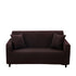 Anyhouz 3 Seater Sofa Cover Plain Coffee Style and Protection For Living Room Sofa Chair Elastic Stretchable Slipcover-Slipcovers-PEROZ Accessories
