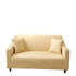 Anyhouz 3 Seater Sofa Cover Plain Beige Style and Protection For Living Room Sofa Chair Elastic Stretchable Slipcover-Slipcovers-PEROZ Accessories