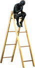 Anyhouz 35cm Man Sitting on a Ladder Tabletop Home Decor Modern Art Living Room Display House Decorative Crafts Metal Ornaments-Tabletop Decor-PEROZ Accessories