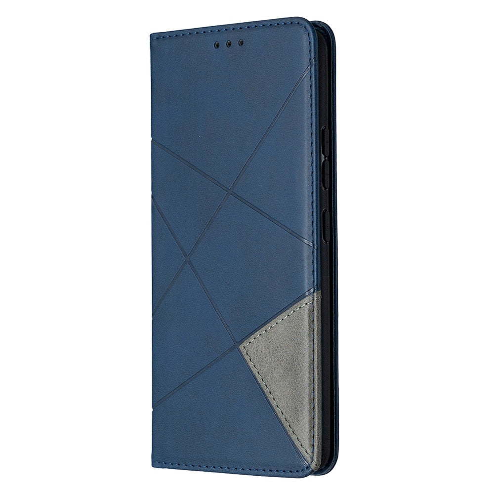 Anymob iPhone Case Blue Flip Wallet Luxury Vintage Business Leather Magnetic Phone Bag-Mobile Phone Cases-PEROZ Accessories