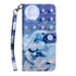 Anymob Xiaomi Redmi Blue Leather Case Wolf Flip Wallet Cover Bag Shell Protection-PEROZ Accessories