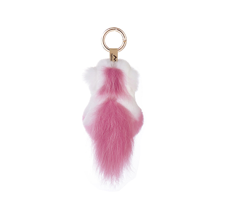 TARRAMARRA Fluffy Unicorn Keyring-Keychains-PEROZ Accessories