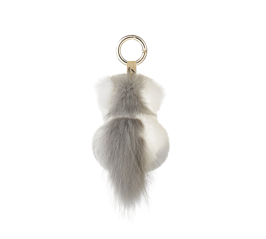 TARRAMARRA Fluffy Unicorn Keyring-Keychains-PEROZ Accessories