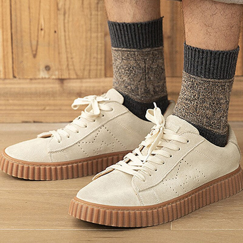 Anysox 5 Pairs Size 5-11 Fashion Socks High Quality Colorful Cotton for Men-Socks-PEROZ Accessories