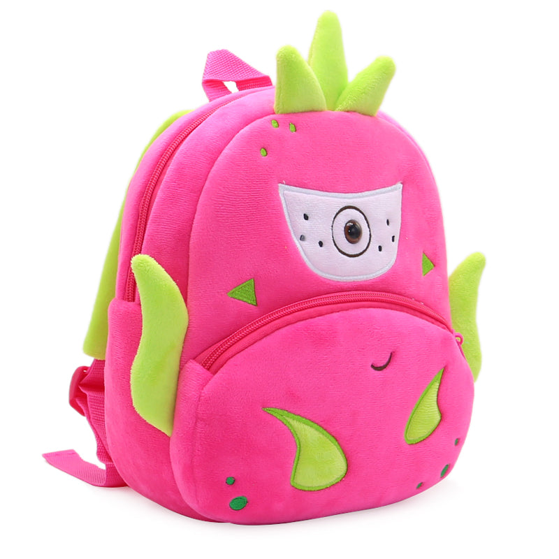 Anykidz 3D Rose Red Kids School Backpack Cute Cartoon Animal Style Children Toddler Plush Bag Perfect Accessories For Boys and Girls-Backpacks-PEROZ Accessories