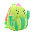 Anykidz 3D Green Cactus Kids School Backpack Cute Cartoon Animal Style Children Toddler Plush Bag Perfect Accessories For Boys and Girls-Backpacks-PEROZ Accessories