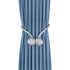 Anyhouz Curtains 150cm Blue Premium Plain Design Window Drape Curtains for Beedroom Living Room-Curtains & Drapes-PEROZ Accessories