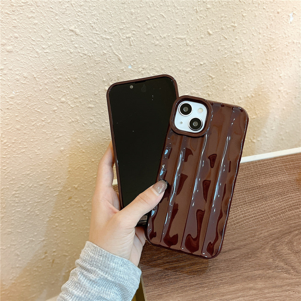 Anymob iPhone Case Sky Black Ripple Design Silicone Cover-Mobile Phone Cases-PEROZ Accessories
