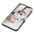Anymob Samsung Case White Cute Cat Painted Magnetic Flip Leather Card slot Wallet Book Style Cover-Mobile Phone Cases-PEROZ Accessories