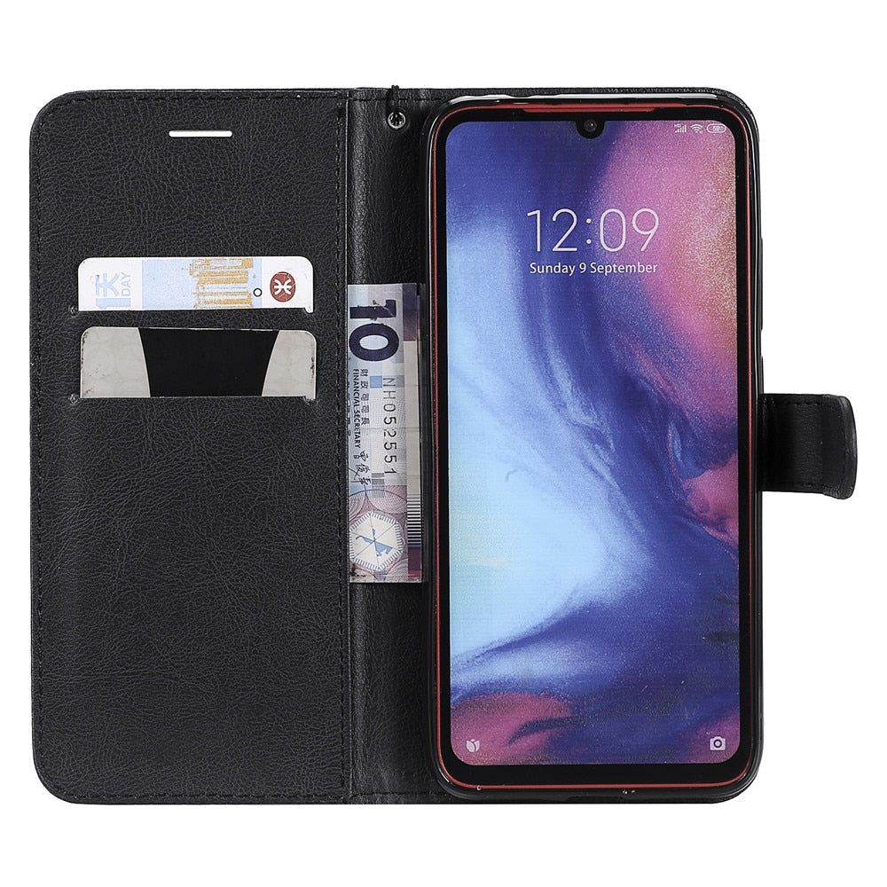 Anymob Motorola Phone Case Blue Leather Classic Flip Wallet-Mobile Phone Cases-PEROZ Accessories