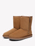 Australian Shepherd Short Zipper Sheepskin Wool Ugg Boots-Boots-PEROZ Accessories