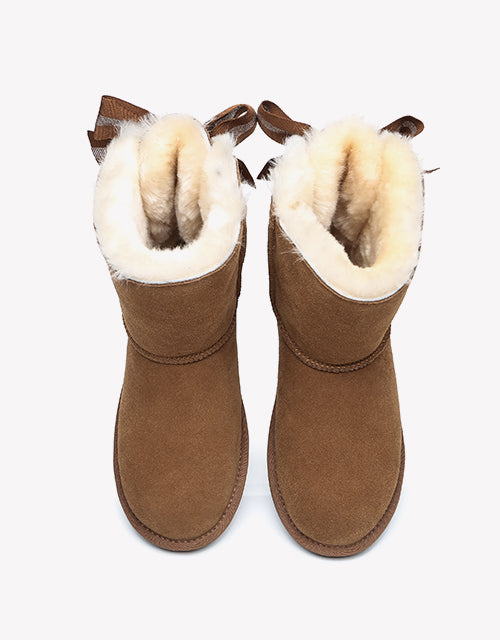 Australian Shepherd AS UGG Short Boots Basia with Bailey Bow-Boots-PEROZ Accessories
