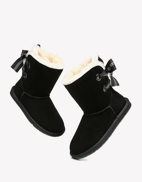 Australian Shepherd AS UGG Short Boots Basia with Bailey Bow-Boots-PEROZ Accessories