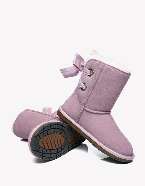 Australian Shepherd AS UGG Short Boots Basia with Bailey Bow-Boots-PEROZ Accessories