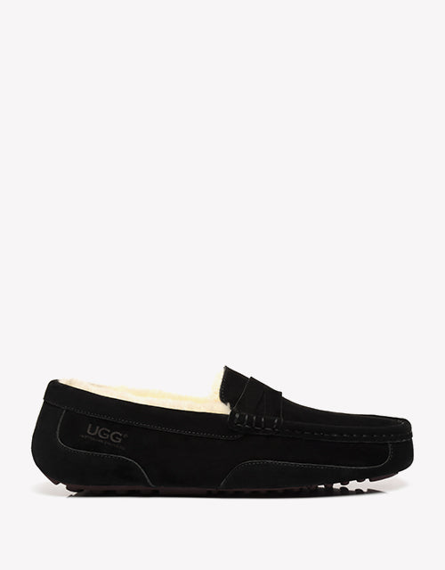 Australian Shepherd UGG Fashion Men Wool Moccasin-Loafers & Moccasins-PEROZ Accessories