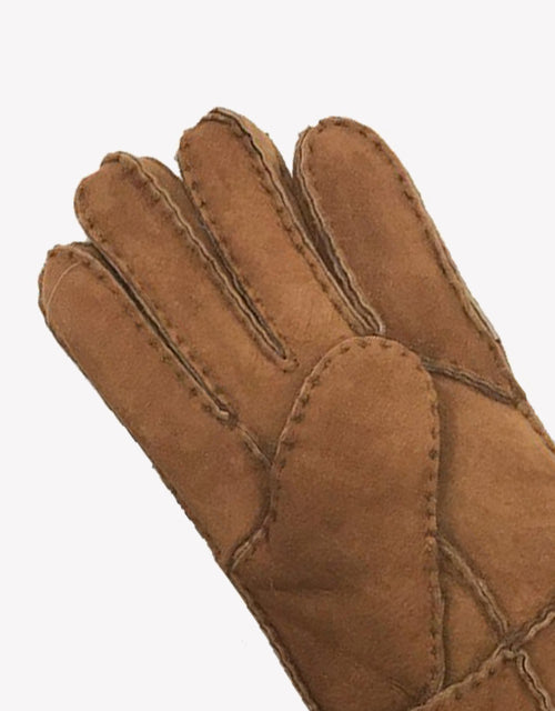 Australian Shepherd UGG Stitching Gloves With Suede-Gloves & Mittens-PEROZ Accessories