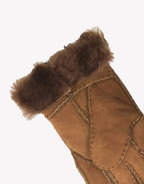 Australian Shepherd UGG Stitching Gloves With Suede-Gloves & Mittens-PEROZ Accessories