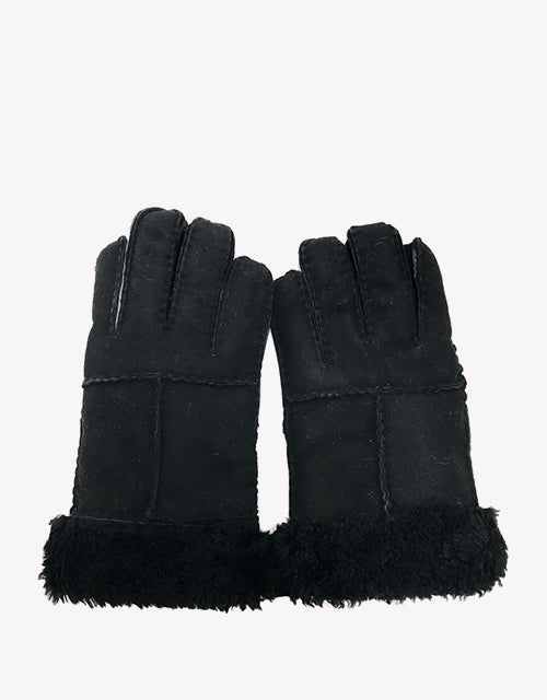 Australian Shepherd UGG Stitching Gloves With Suede-Gloves & Mittens-PEROZ Accessories