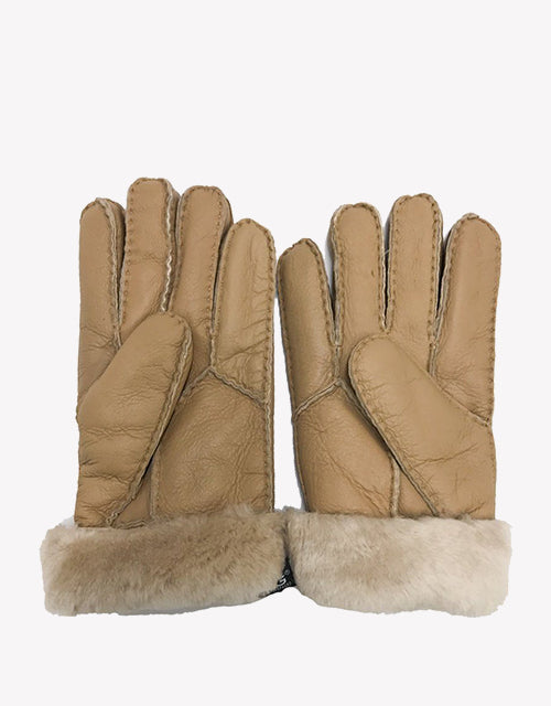 Australian Shepherd UGG Stitching Gloves With Full Grain Leather-Gloves & Mittens-PEROZ Accessories