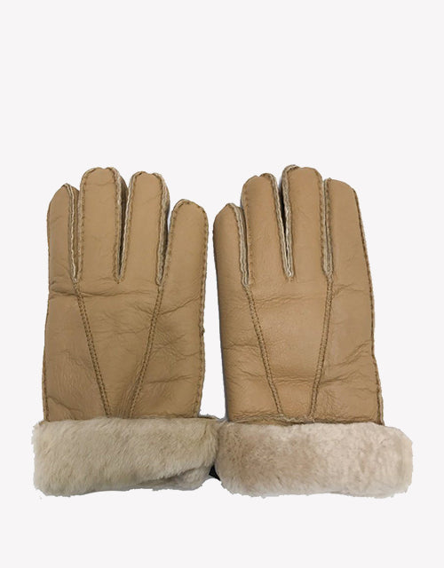 Australian Shepherd UGG Stitching Gloves With Full Grain Leather-Gloves & Mittens-PEROZ Accessories