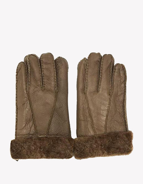 Australian Shepherd UGG Stitching Gloves With Full Grain Leather-Gloves & Mittens-PEROZ Accessories