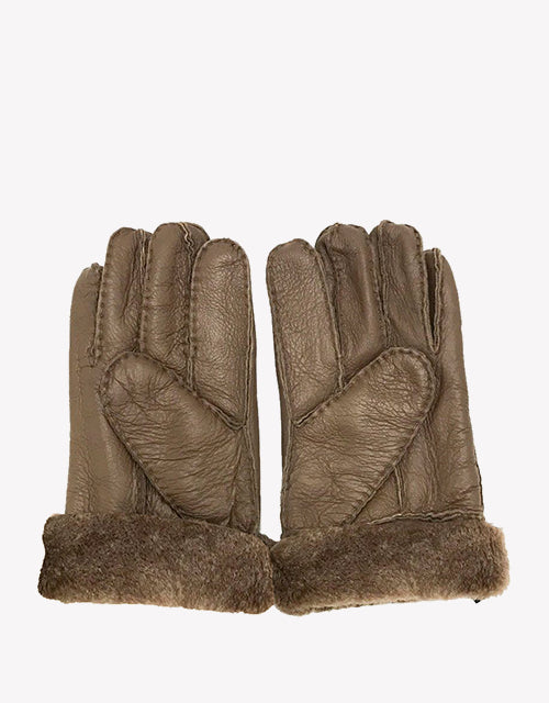 Australian Shepherd UGG Stitching Gloves With Full Grain Leather-Gloves & Mittens-PEROZ Accessories