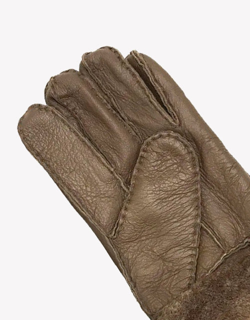 Australian Shepherd UGG Stitching Gloves With Full Grain Leather-Gloves & Mittens-PEROZ Accessories