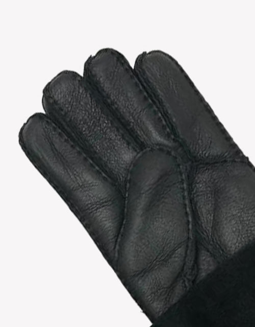 Australian Shepherd UGG Stitching Gloves With Full Grain Leather-Gloves & Mittens-PEROZ Accessories