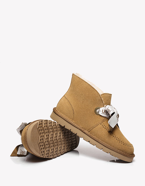 Australian Shepherd Australian Shepherd UGG Ribbon Pom Pom Boots Doreen-Boots-PEROZ Accessories