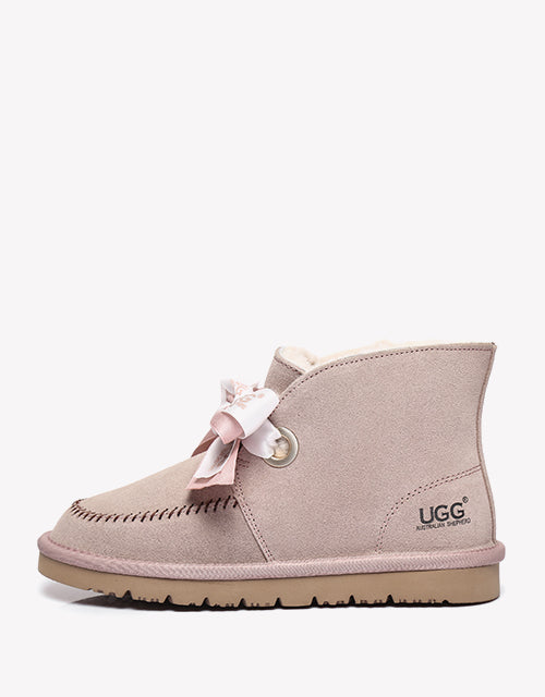 Australian Shepherd Australian Shepherd UGG Ribbon Pom Pom Boots Doreen-Boots-PEROZ Accessories