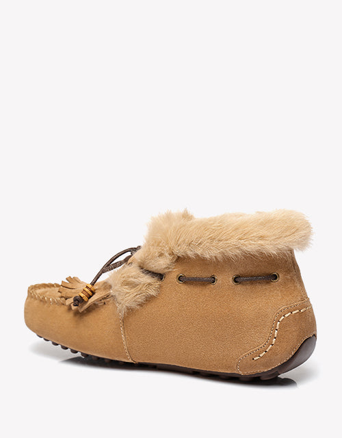 Australian Shepherd UGG High Top Women Tassel Suna moccasins Slippers-Slippers-PEROZ Accessories