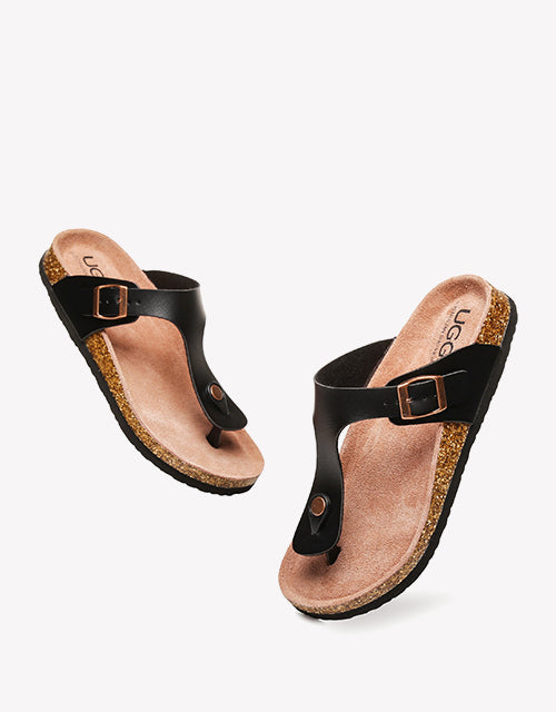 Australian Shepherd UGG Summer Unisex Beach Slip-on Sandal Slides Thongs Beck-Thongs-PEROZ Accessories