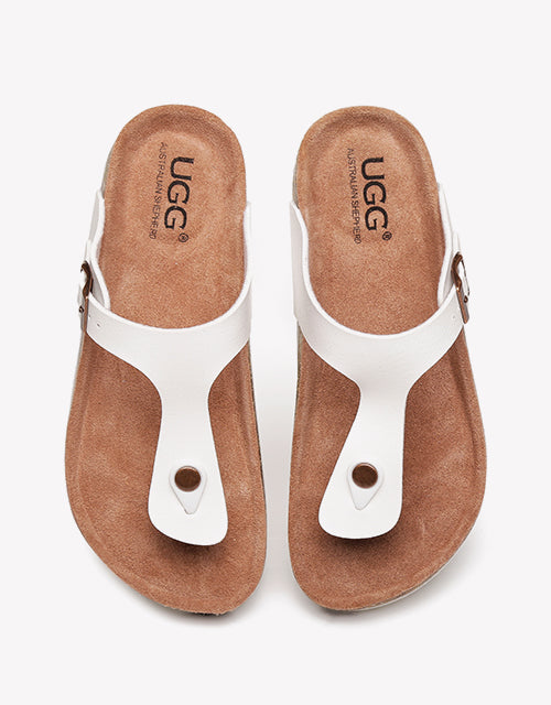 Australian Shepherd UGG Summer Unisex Beach Slip-on Sandal Slides Thongs Beck-Thongs-PEROZ Accessories