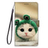 Anymob Samsung Frog Kitty Magnetic Flip Leather Phone Case-Mobile Phone Cases-PEROZ Accessories