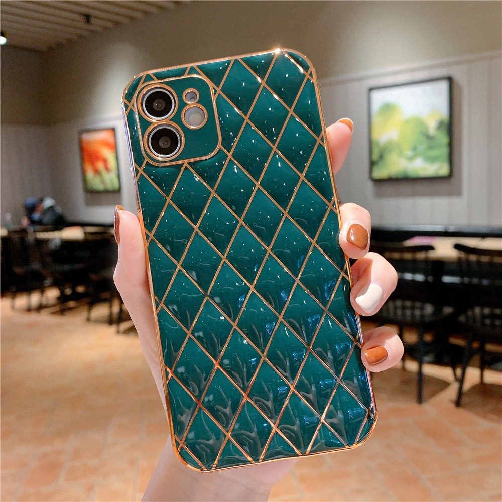 Anymob iPhone Jade Electroplated Phone Case Soft Silicone Shockproof Back Cover-Mobile Phone Cases-PEROZ Accessories