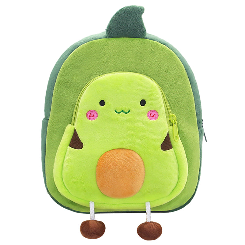 Anykidz 3D Yellow Avocado Kids School Backpack Cute Cartoon Animal Style Children Toddler Plush Bag Perfect Accessories For Boys and Girls-Backpacks-PEROZ Accessories