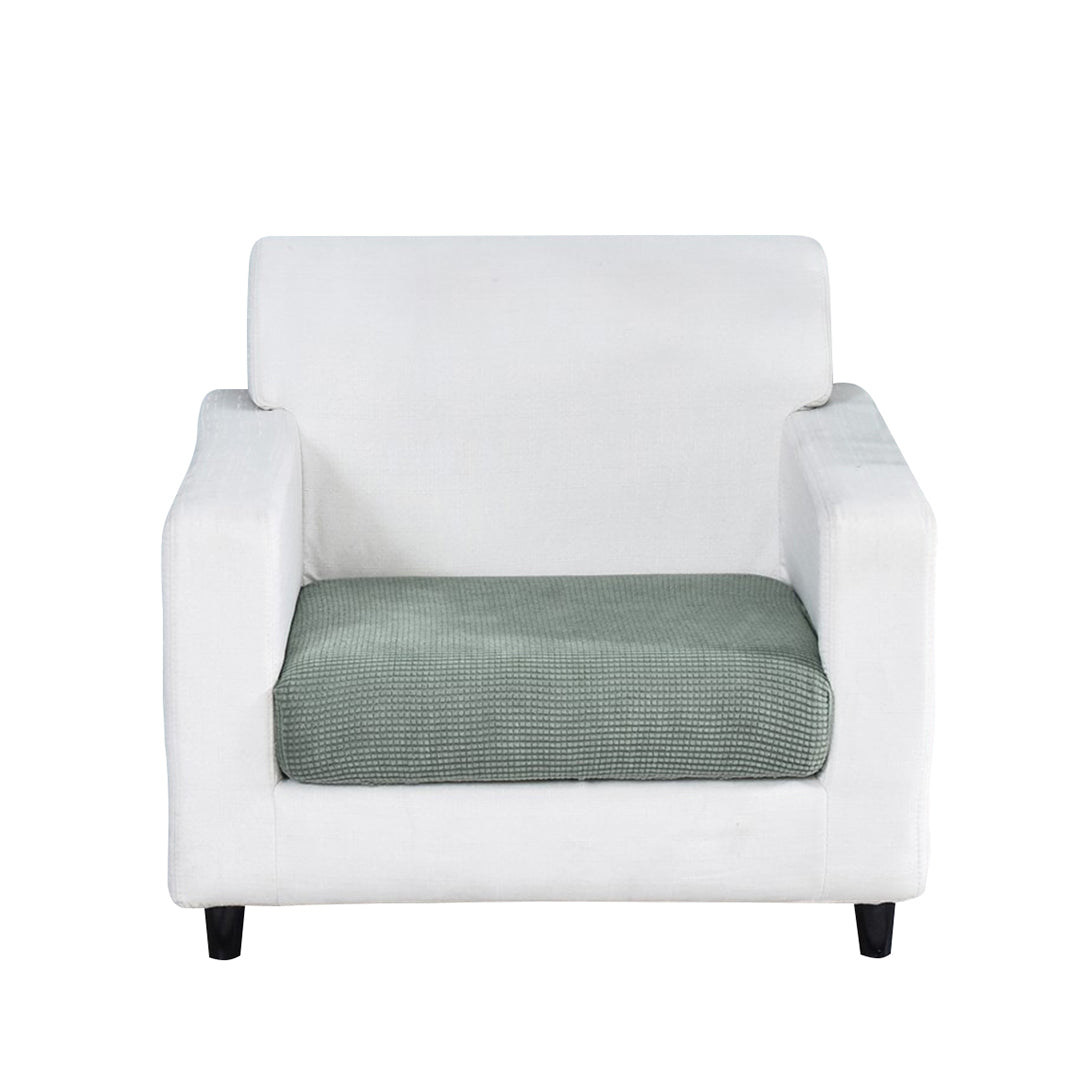 Anyhouz Sofa Cover Cypress Green Polyester Thick Stretchable Cushion For Living Room 1Pc Normal Size 95-120cm-Slipcovers-PEROZ Accessories