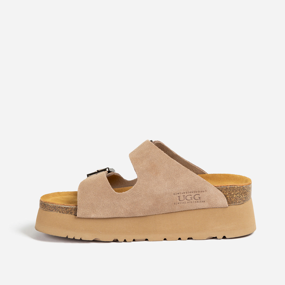Ugg Women Aussie Victoria Platform Suede Leather-Moccasins-PEROZ Accessories