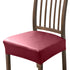 Anyhouz Chair Cover Wine Red PU Leather Seat Slipcover Chair Cover for Kitchen Hotel Banquet Dining Living Room-Chair Cover-PEROZ Accessories