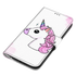 Anymob Samsung Case White Unicorn Painted Magnetic Flip Leather Card slot Wallet Book Style Cover-Mobile Phone Cases-PEROZ Accessories