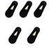 Anysox 5 Pairs Size 5-9 Fashion Socks Lace Flower Style Breathable Antiskid Invisible Ankle Socks for Women Black-Socks-PEROZ Accessories