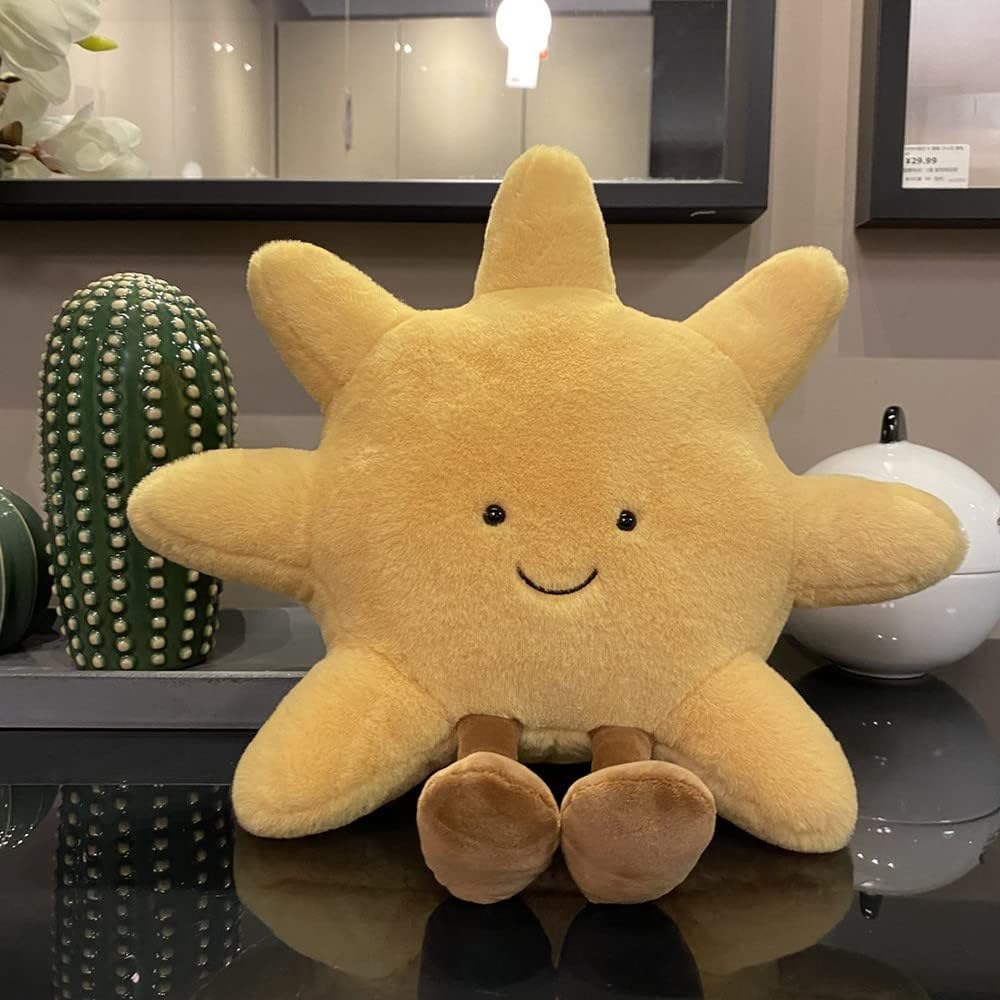 Anyhouz Plush Pillow Sun Shape Stuffed Soft Pillow Seat Cushion Room Decor-Pillow-PEROZ Accessories