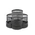 AnyCraft Black Metal Mesh 360° Rotation & 7 Compartments Storage Organizer with Non-Skid Rubber Mat-Organizers-PEROZ Accessories
