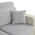 Anyhouz Pillowcase 45X45Cm Light Gray Polyester Chenille Thick Stretchable Cushion For Living Room-Slipcovers-PEROZ Accessories
