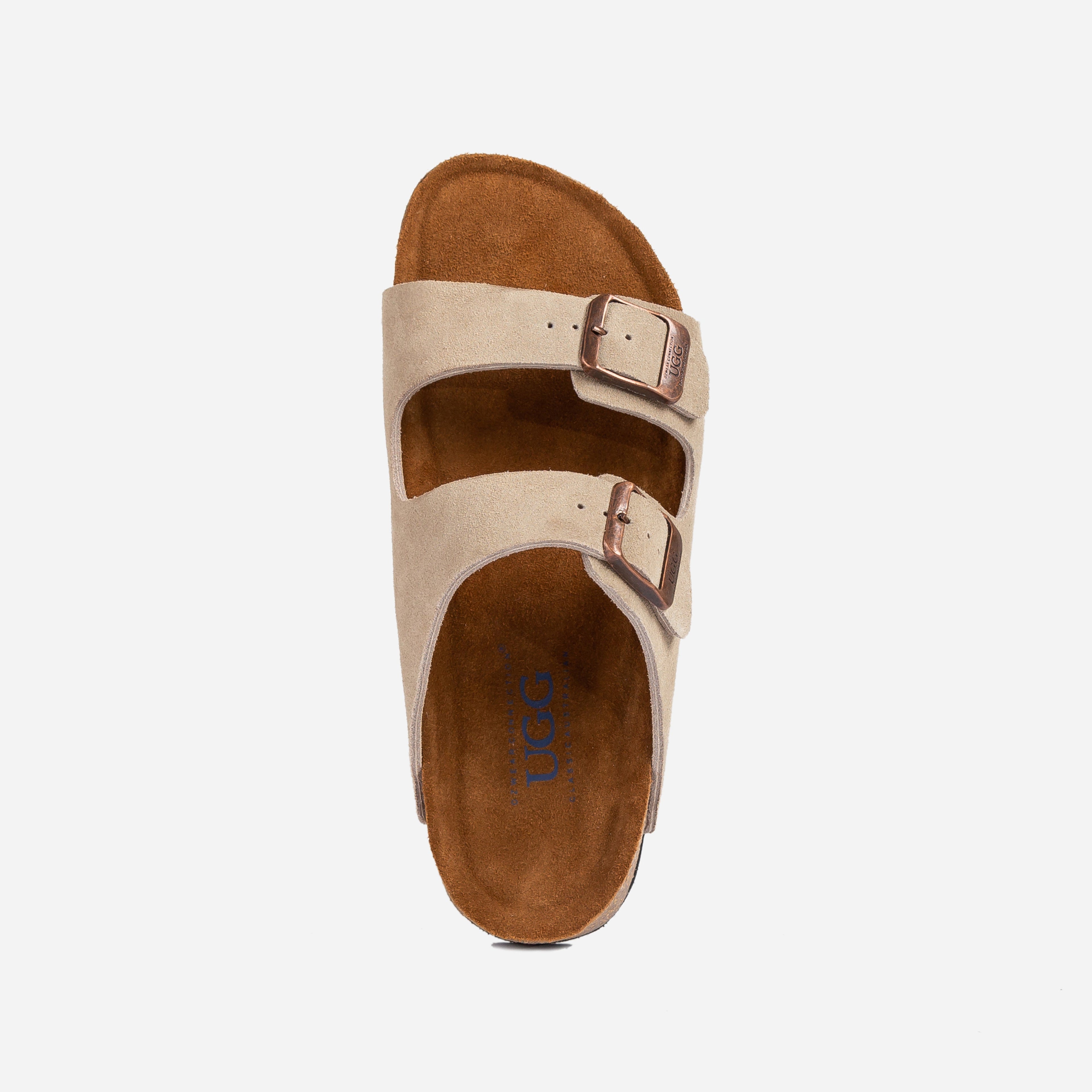 Ozugg Aussie Victoria Suede Leather Unisex Slipper-Moccasins-PEROZ Accessories