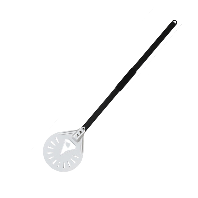 Anygleam Pizza Shovel 100cm Silver for Perforated Peel with Metal Handle Oven Turning Baking Accessory-Spatula and Shovel-PEROZ Accessories